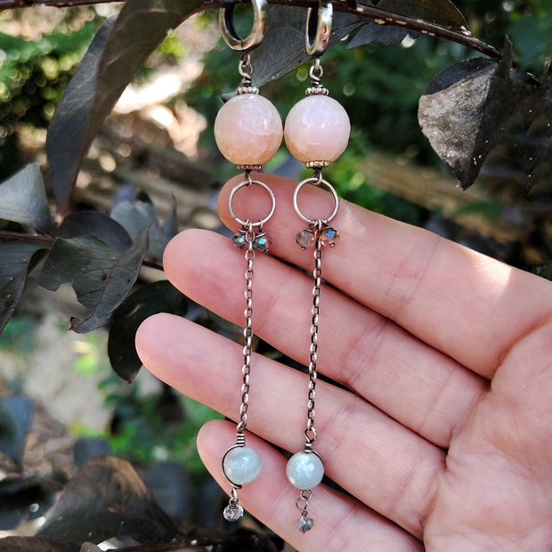 Bobble & Beads Earrings - Sterling Silver