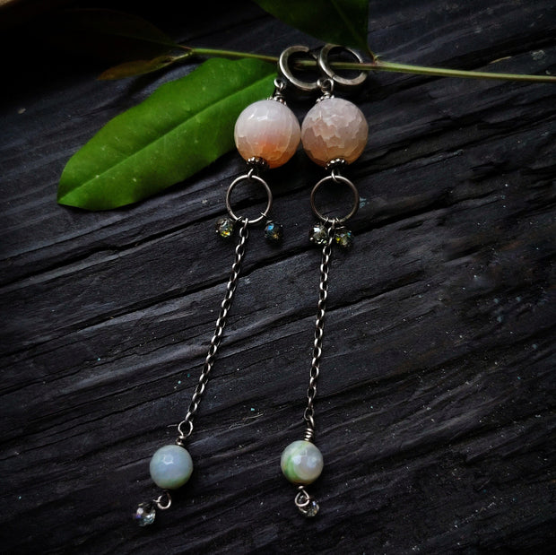 Bobble & Beads Earrings - Sterling Silver