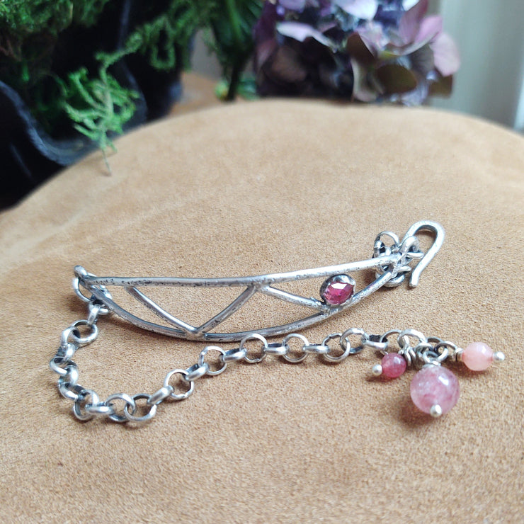 ZigZag BRACELET - Pink Tourmaline - Art In Motion Jewelry & Metal Studio LLC