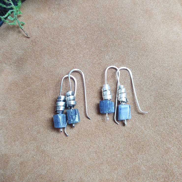 Everyday Earrings - Oxidized Sterling Silver - Art In Motion Jewelry & Metal Studio LLC