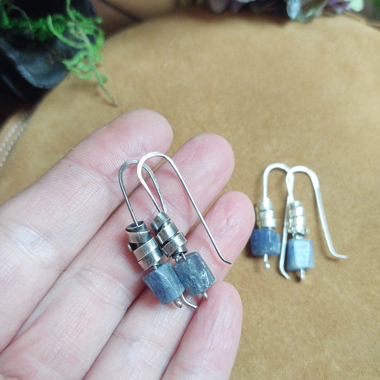 Everyday Earrings - Oxidized Sterling Silver - Art In Motion Jewelry & Metal Studio LLC