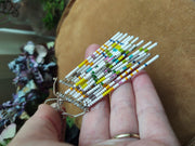 Abstract Beaded Earrings - Art In Motion Jewelry & Metal Studio LLC