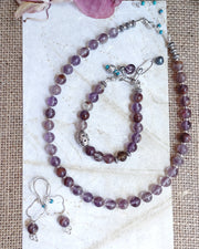 Melody Stone Necklace, Bracelet, Earrings Set - Art In Motion Jewelry & Metal Studio LLC