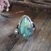 Opalized Wood - STATEMENT RING - Art In Motion Jewelry & Metal Studio LLC