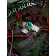 INTO THE FOREST • Turquoise Bracelet • Sterling Silver or 14k Gold - Art In Motion Jewelry & Metal Studio LLC