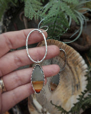 LANDSCAPE JASPER EARRINGS - Sterling Silver - Art In Motion Jewelry & Metal Studio LLC