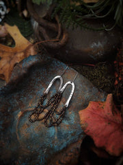 PHORIA - ASYMMETRICAL EARRINGS - Sterling Silver - Art In Motion Jewelry & Metal Studio LLC