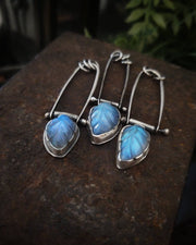 Moonstone Leaf - PENDANT - Art In Motion Jewelry & Metal Studio LLC