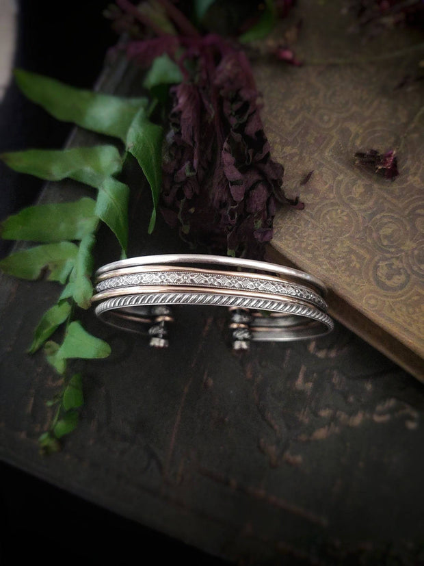 ALL IN ONE BRACELET STACK - Statement Cuff - Art In Motion Jewelry & Metal Studio LLC