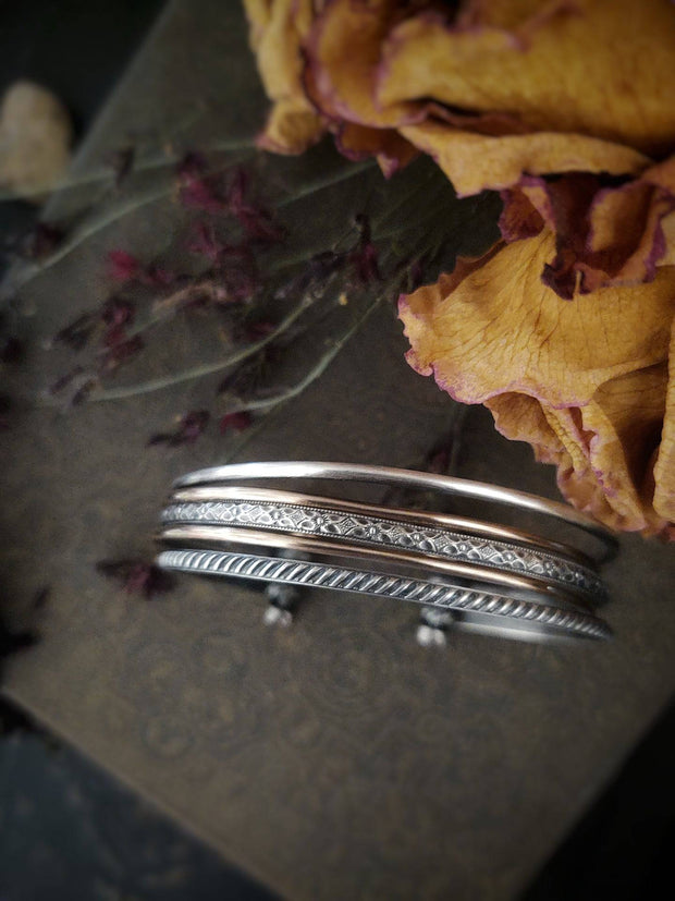 ALL IN ONE BRACELET STACK - Statement Cuff - Art In Motion Jewelry & Metal Studio LLC