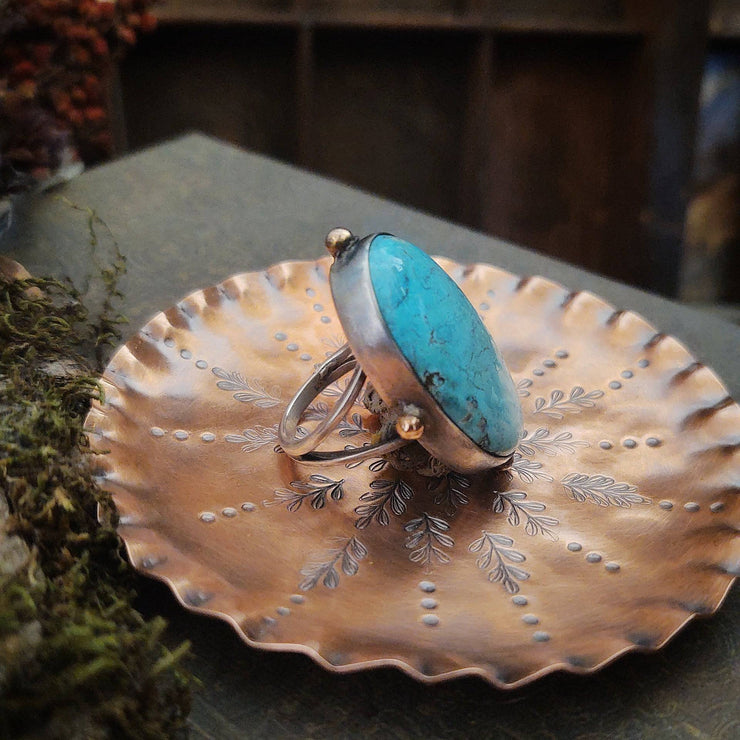 BOLD Turquoise - STATEMENT RING - Art In Motion Jewelry & Metal Studio LLC