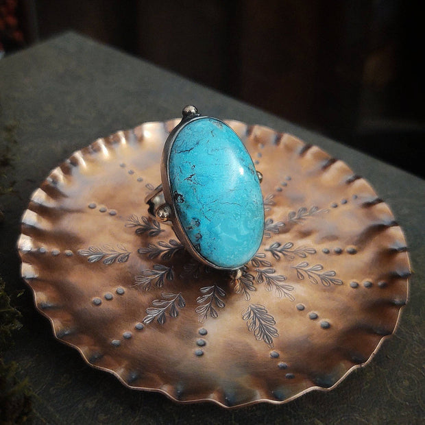 BOLD Turquoise - STATEMENT RING - Art In Motion Jewelry & Metal Studio LLC