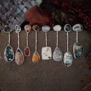 MIX AND MATCH - Ocean Jasper Dangle Post Earrings - Art In Motion Jewelry & Metal Studio LLC