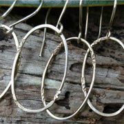 DAINTY HOOP EARRINGS • sterling silver hoops - Art In Motion Jewelry & Metal Studio LLC