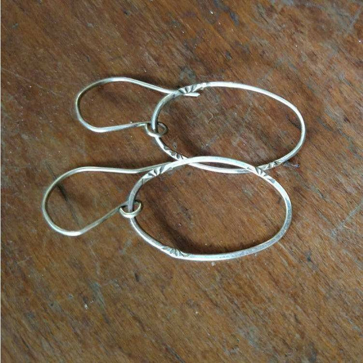 DAINTY HOOP EARRINGS • sterling silver hoops - Art In Motion Jewelry & Metal Studio LLC