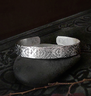 STAMPED CUFF Bracelet - Moroccan Dreams Collection - Art In Motion Jewelry & Metal Studio LLC