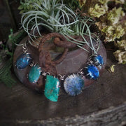 BOLDLY GO - Gemstone Statement Necklace - Art In Motion Jewelry & Metal Studio LLC