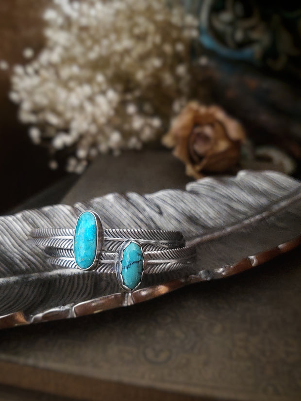 FREEDOM • Turquoise & Silver Bracelet - Art In Motion Jewelry & Metal Studio LLC